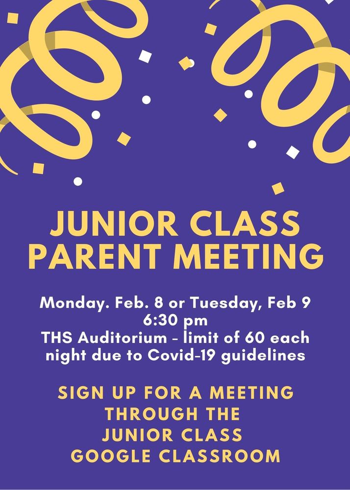 Junior Class Parent Meeting