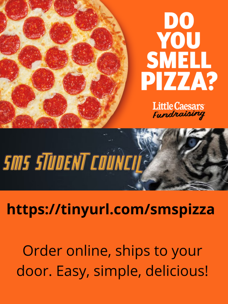 Student Council Pizza Fundraiser Flyer