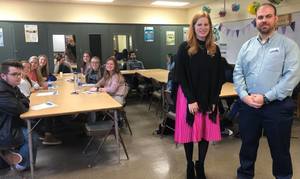 MAX teaches home ec students about banking