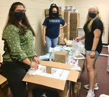 Leo Club prepares First Aid packages for opening of school