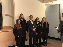 FFA Quartet performs for State Superintendent Mackey