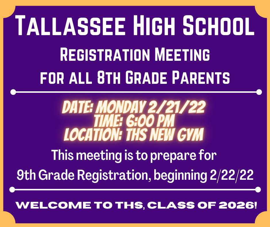 8th Grade Registration Meeting