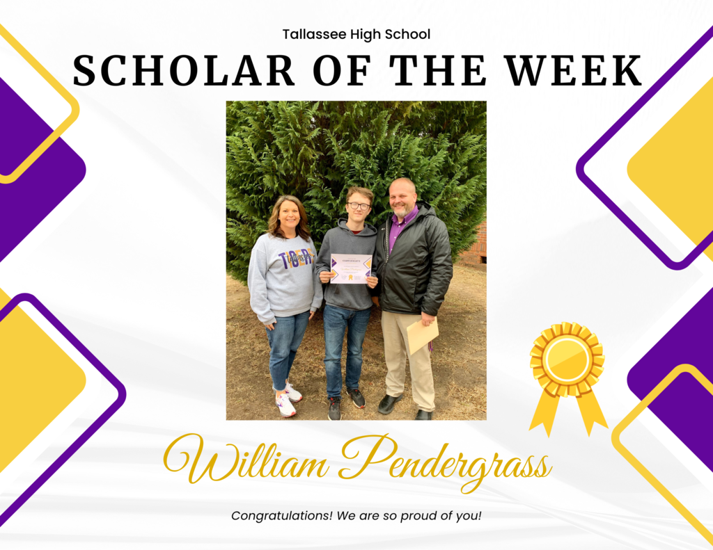 William Pendergrass Scholar of the Week