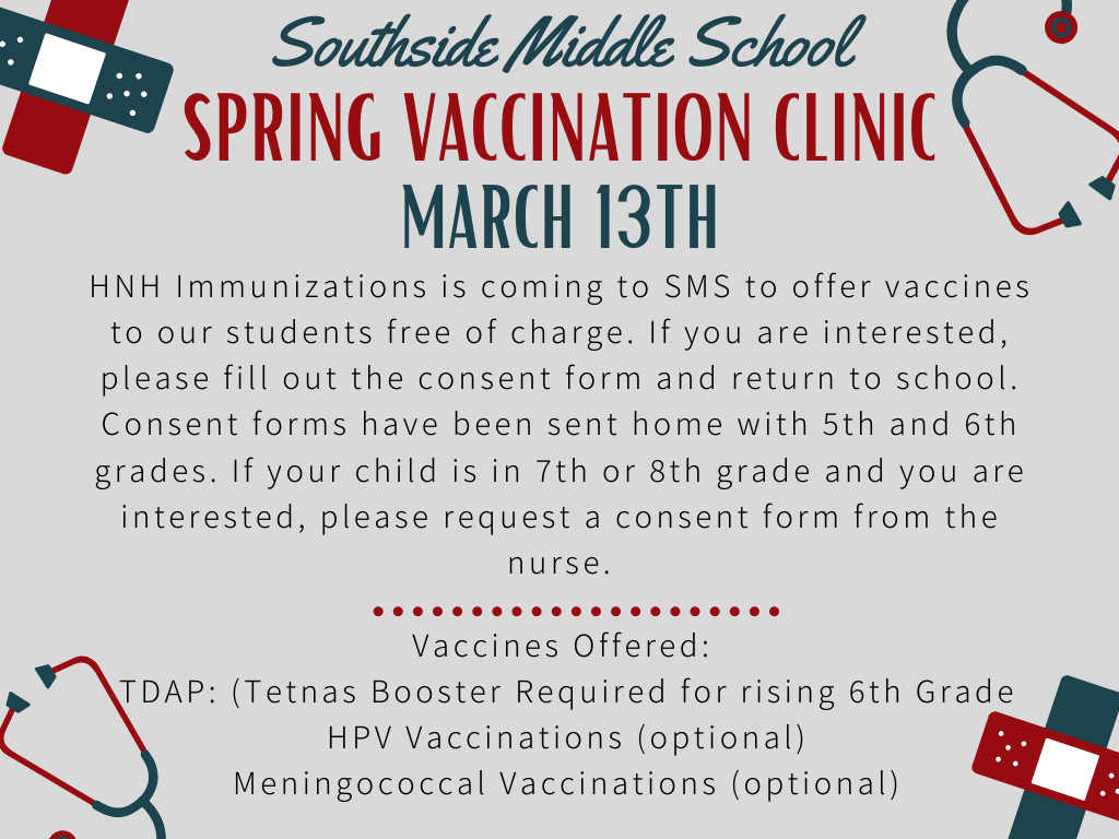 SMS Spring Vac Clinic